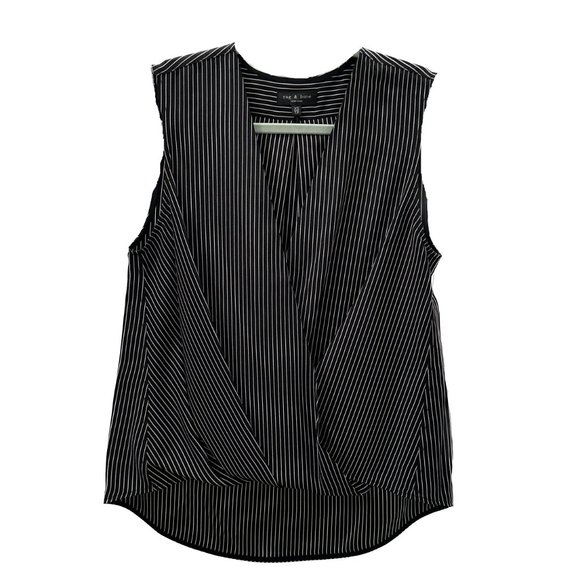 rag & bone Tops - RAG AND BONE VICTOR SLEEVELESS SILK BLOUSE XS